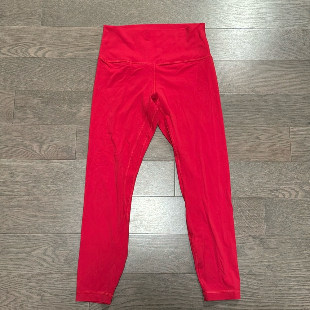 Lululemon Align High Rise Pant 25” Size 8 in red